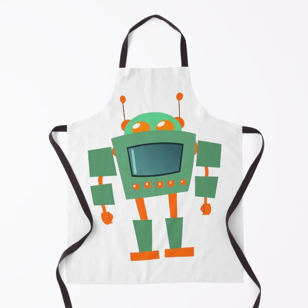 Item preview, Green and Orange Robot designed and sold by Yael Weiss.