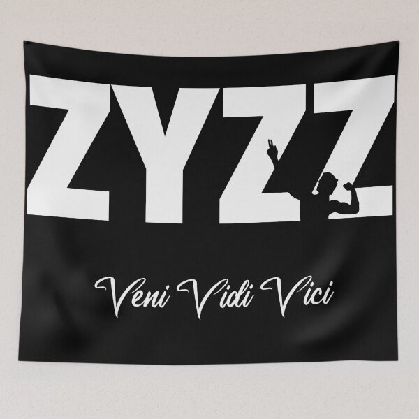 Item preview, White Zyzz Text Sickkunt Gym Bodybuilding Motivational Aesthetic Veni Vidi Vici Design designed and sold by Princeps-.