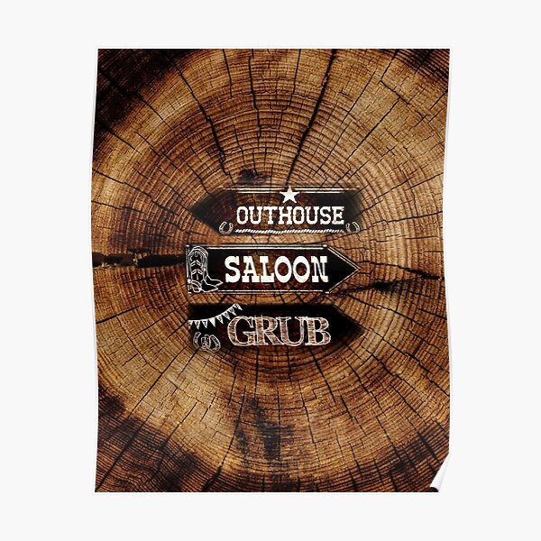 177L OLD WEST SALOON BLACK MOON HOUSE RULES DEADWOOD PUB DECOR POSTER 11"x17" 
