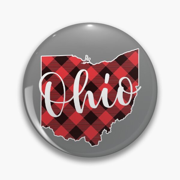 Artikelvorschau, State Of Ohio Map Buffalo Plaid Christmas OH Ohio Gear entworfen und verkauft von DynamicDesign.
