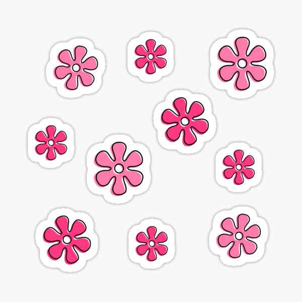 Item preview, Hot and Light Pink Flowers designed and sold by AestheticAnnette.