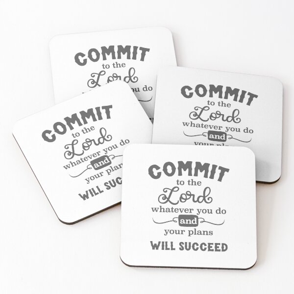 Item preview, Christian Design - Commit Your Plans to the Lord - Proverbs 16 verse 3 designed and sold by simplydesignart.