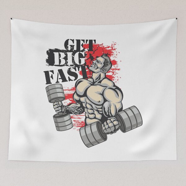 Item preview, Get big fast - Crazy gains - Nothing beats the feeling of power that weightlifting, powerlifting and strength training it gives us! A beautiful vintage design representing body positivity! designed and sold by crazycollective.