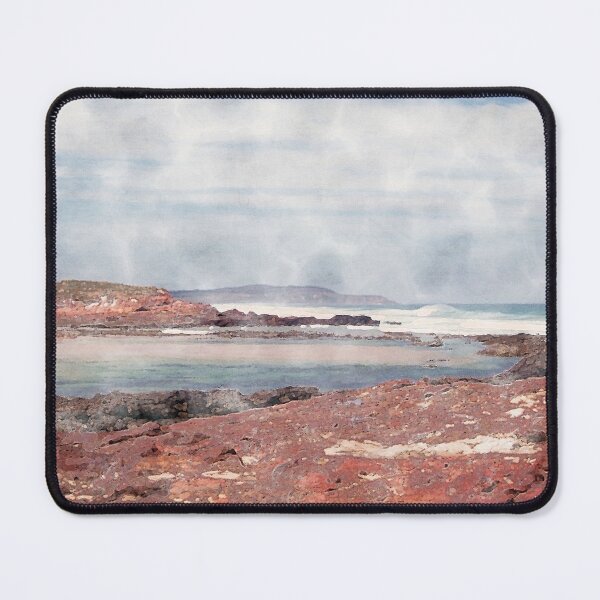 Item preview, Red Rocks Coastline Watercolour designed and sold by ShailleMaille.