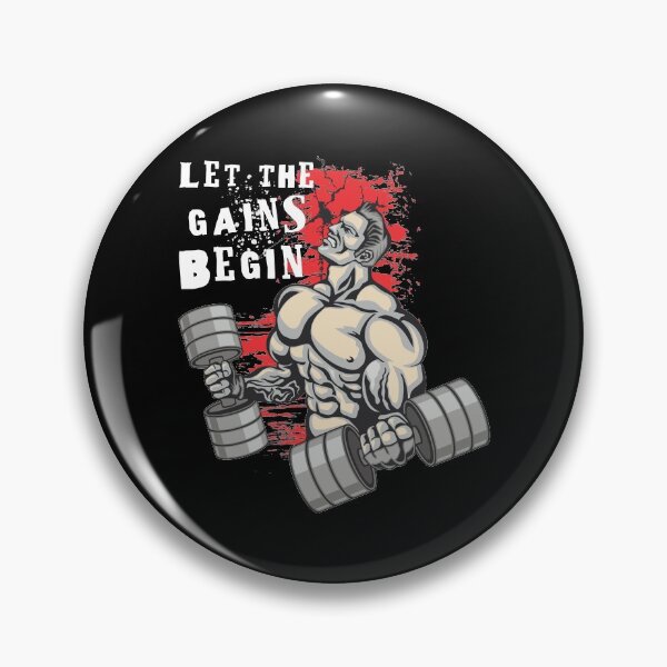 Item preview, Let the gains begin - Crazy gains - Nothing beats the feeling of power that weightlifting, powerlifting and strength training it gives us! A beautiful vintage design representing body positivity! designed and sold by crazycollective.