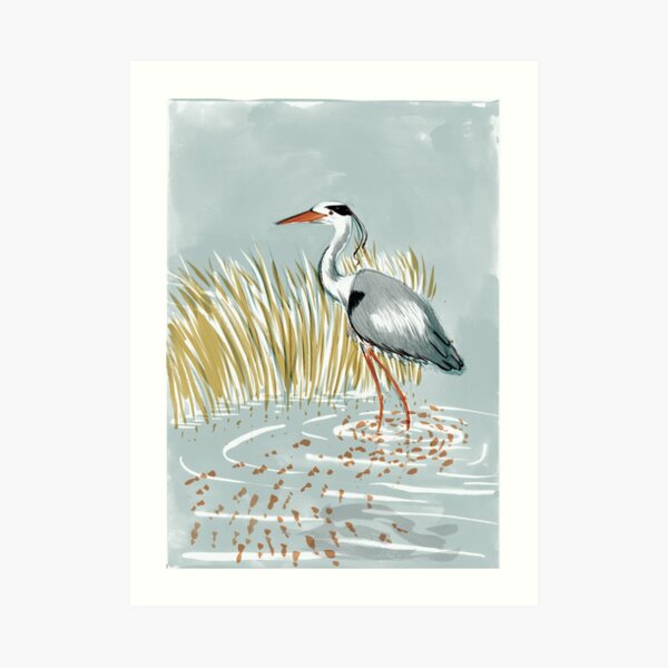 Heron Art Print