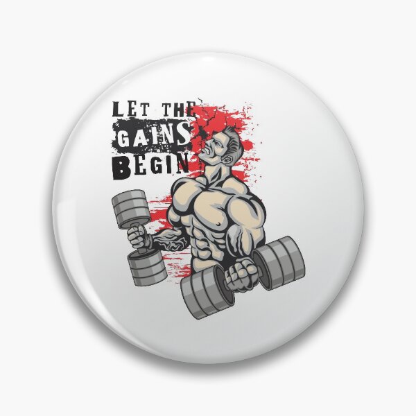 Item preview, Let the gains begin - Crazy gains - Nothing beats the feeling of power that weightlifting, powerlifting and strength training it gives us! A beautiful vintage design representing body positivity! designed and sold by crazycollective.