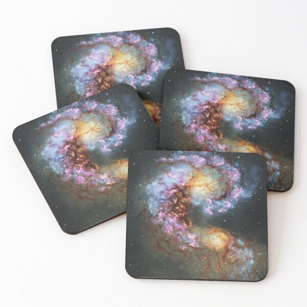Item preview, Colorful Deformed Spiral Galaxy, beautiful space art designed and sold by TalesOfScience.