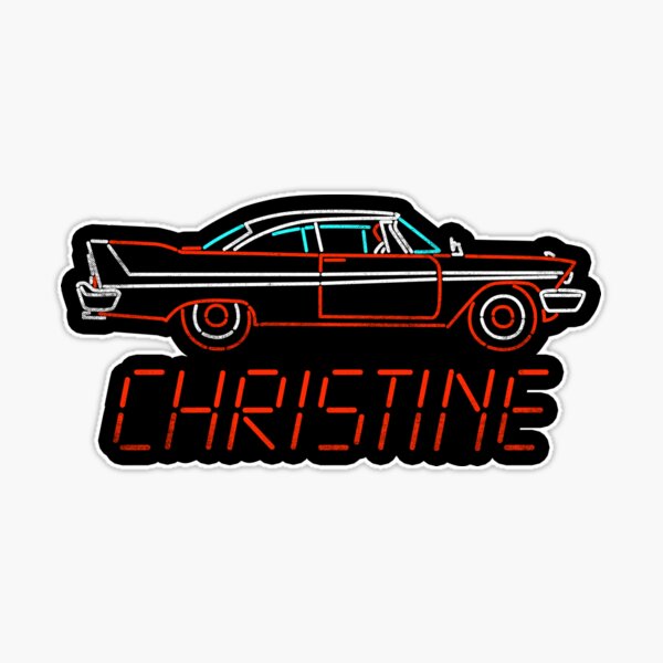 Stephen King Christine Darnell's Auto Sticker for Sale by addieixmarie
