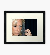Blond Woman Framed Print