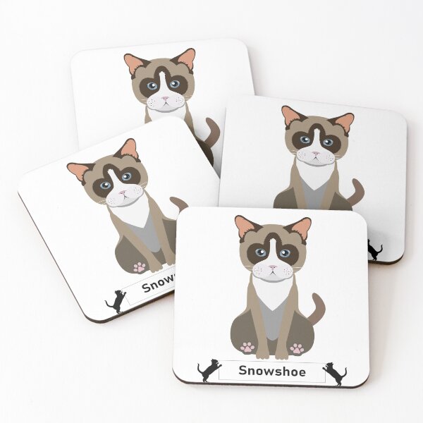 Item preview, Snowshoe Cat Breed - Cartoon Art Style designed and sold by EdKid.