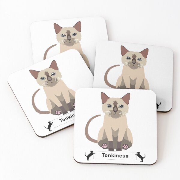 Item preview, Raza de gato tonquinés - Estilo de arte de dibujos animados designed and sold by EdKid.