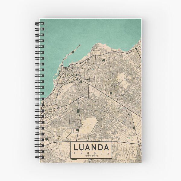 Item preview, Luanda City Map of Angola - Vintage designed and sold by deMAP.