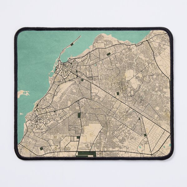 Item preview, Luanda City Map of Angola - Vintage designed and sold by deMAP.