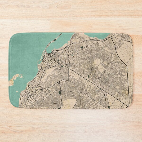 Item preview, Luanda City Map of Angola - Vintage designed and sold by deMAP.