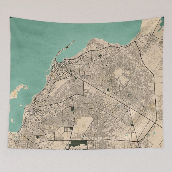 Item preview, Luanda City Map of Angola - Vintage designed and sold by deMAP.