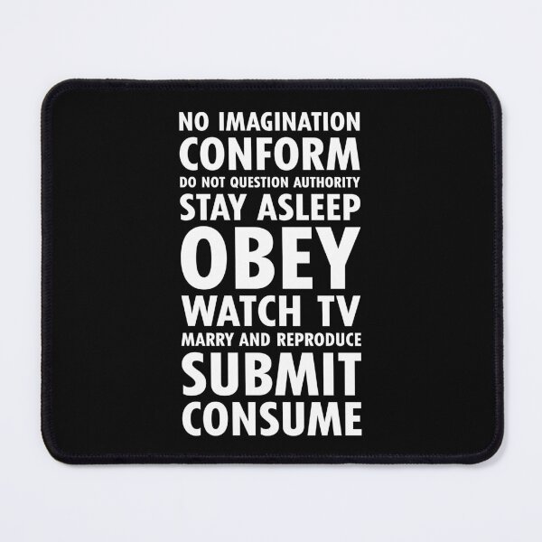 Item preview, They Live subliminal hidden messages collection by John Carpenter, 1988 designed and sold by cinemadnesshirt.