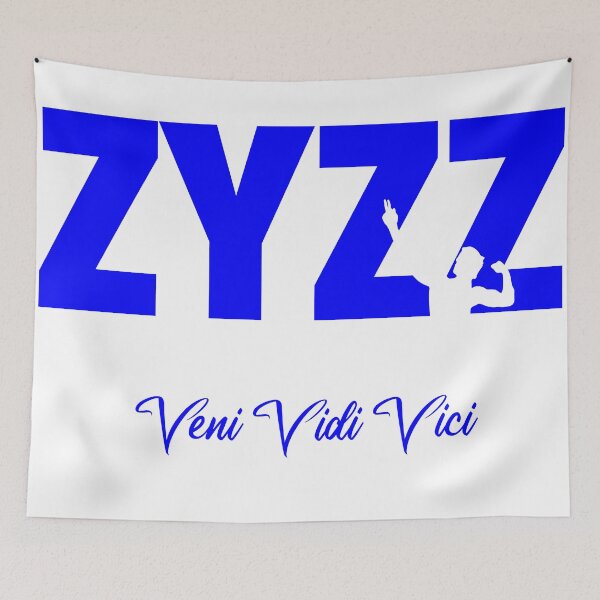 Item preview, Blue Zyzz Text Sickkunt Gym Bodybuilding Motivational Aesthetic Veni Vidi Vici Design designed and sold by Princeps-.