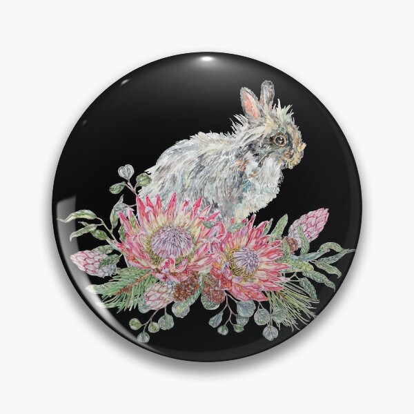Item preview, Lionhead Bunny Rabbit with Festive Flora designed and sold by becca-boyce.
