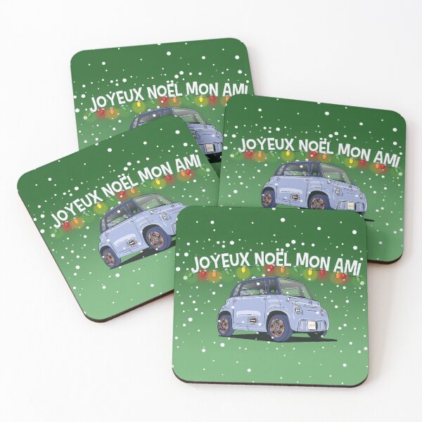 Item preview, Citroen Ami electric car Une carte de noël greeting card designed and sold by Webazoot Industries - Car Art.