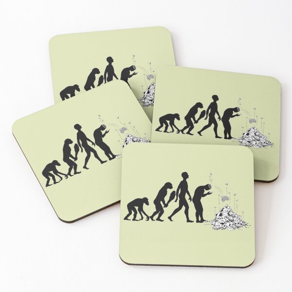 Item preview, Extinction - Humorous Apes to Humans Evolution designed and sold by BluedarkArt.