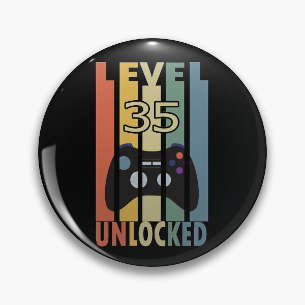 Item preview, Level 35 Unlocked Vintage Gaming Retro 35th Birthday Gift designed and sold by TDesignFactory.