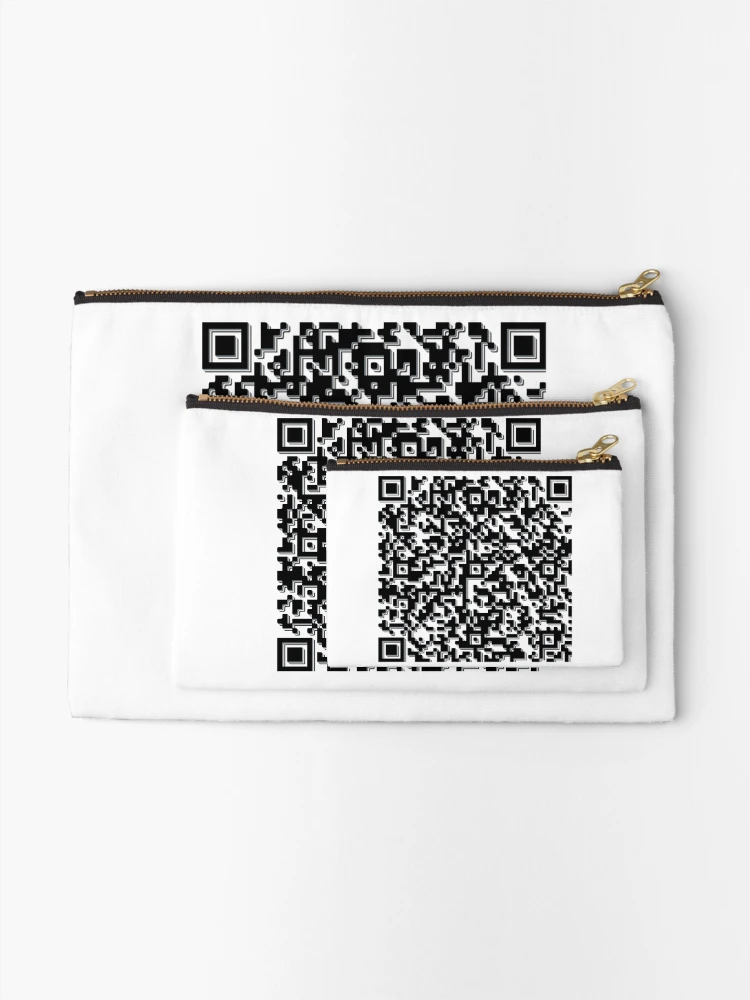 Thumbnail 2 of 4, Zipper Pouch, QR Code Messages Full Ass R Code designed and sold by Cartsandrab.