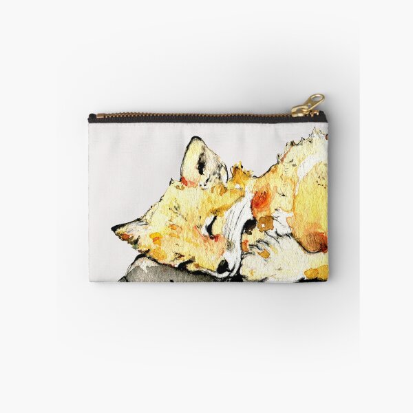 Item preview, Little sleeping fox - watercolor illustration designed and sold by lineosa.