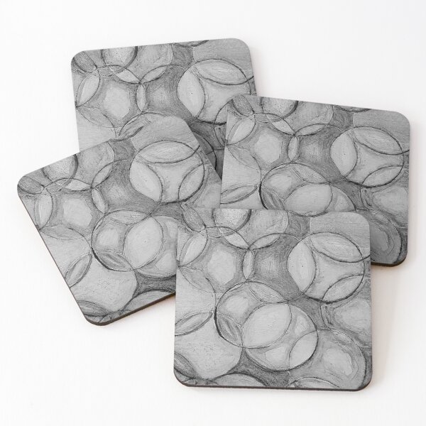 Item preview, Cirlcles water colours Black & White Bubbles designed and sold by signsofapril.