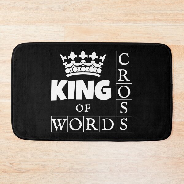 Item preview, King Of Crosswords, Fun Slogan For Quiz And Crossword Puzzles Fans designed and sold by TrulyEpoque.