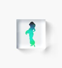 Princess Inspired Silhouette Acrylic Block