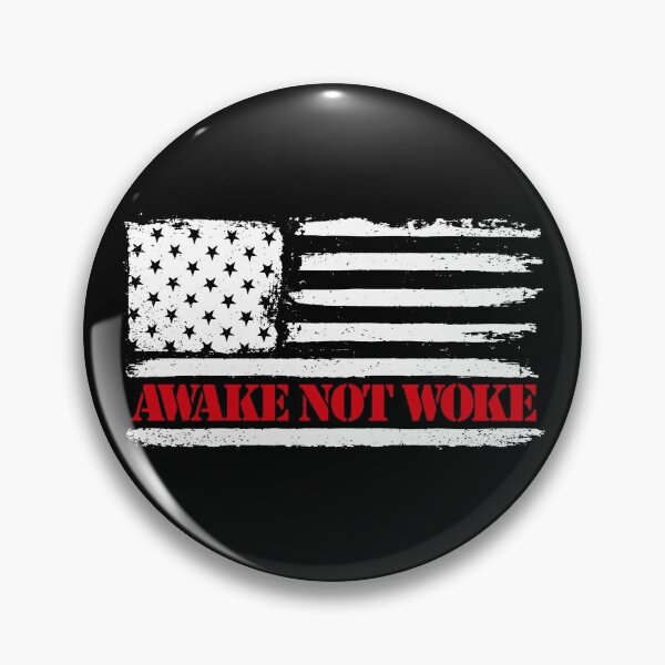 Artikelvorschau, Awake Not Woke Anti Censorship Vintage American Flag Awake Gear entworfen und verkauft von DynamicDesign.