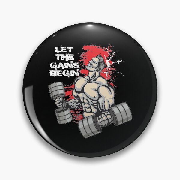Item preview, Let the gains begin - Crazy gains - Nothing beats the feeling of power that weightlifting, powerlifting and strength training it gives us! A beautiful vintage design representing body positivity! designed and sold by crazycollective.
