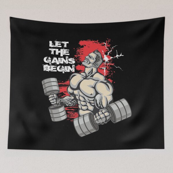 Item preview, Let the gains begin - Crazy gains - Nothing beats the feeling of power that weightlifting, powerlifting and strength training it gives us! A beautiful vintage design representing body positivity! designed and sold by crazycollective.