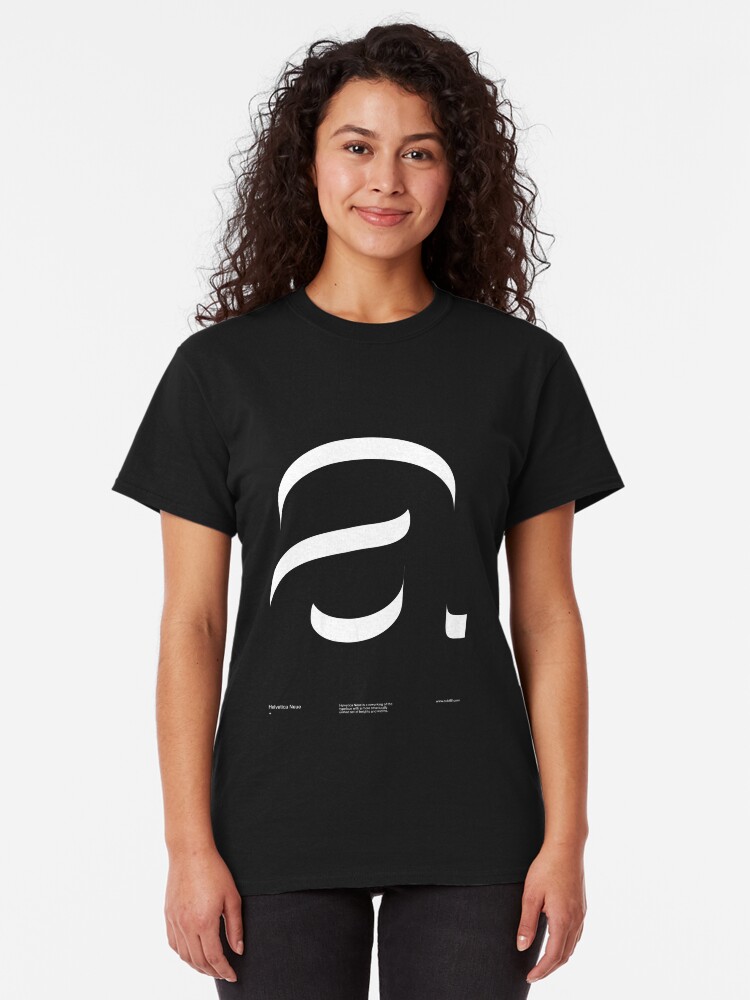 Alternate view of a .... Helvetica Neue V2 Classic T-Shirt