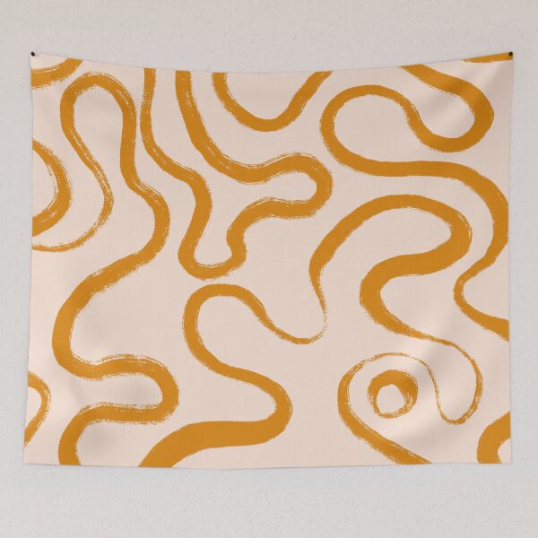 Item preview, Boho Earth Yellow Abstract designed and sold by trajeado14.