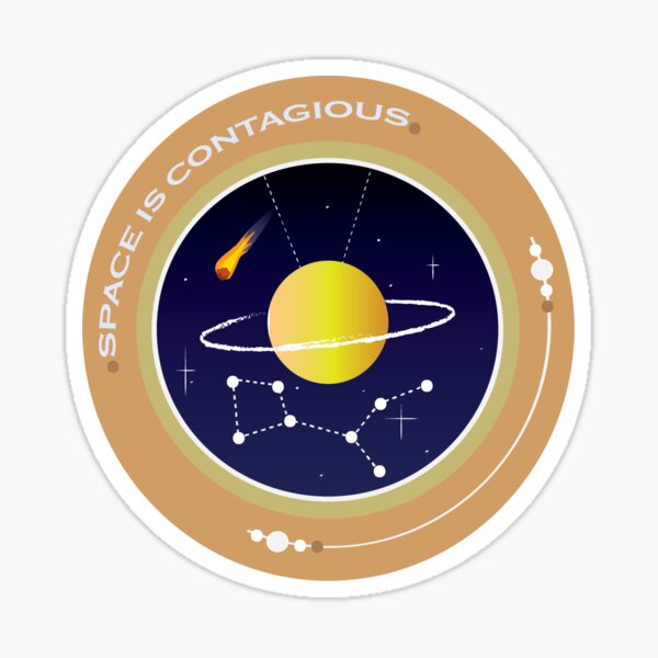 Space is contagious Sticker