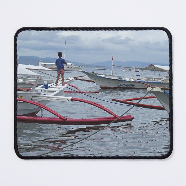 Item preview, Boy Fishing from Banca Boats designed and sold by Linda Walsh.