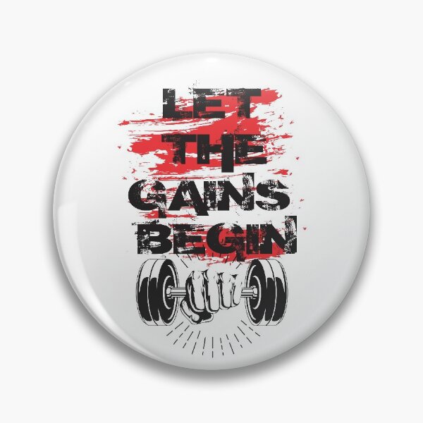 Item preview, Let the gains begin - Crazy gains - Nothing beats the feeling of power that weightlifting, powerlifting and strength training it gives us! A beautiful vintage design representing body positivity! designed and sold by crazycollective.