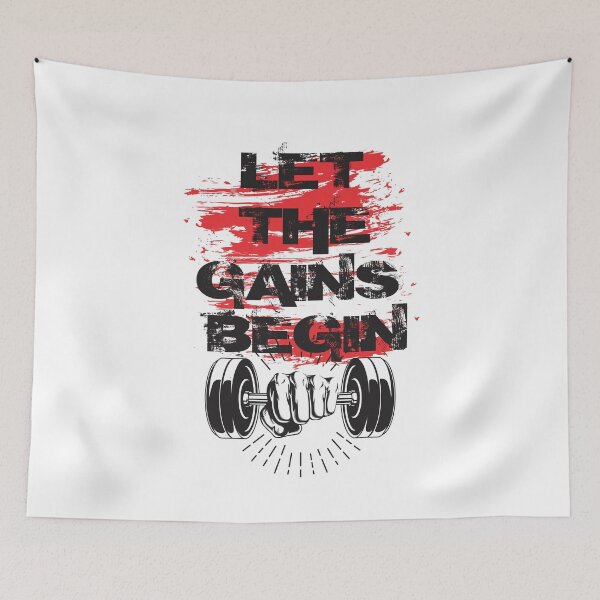 Item preview, Let the gains begin - Crazy gains - Nothing beats the feeling of power that weightlifting, powerlifting and strength training it gives us! A beautiful vintage design representing body positivity! designed and sold by crazycollective.