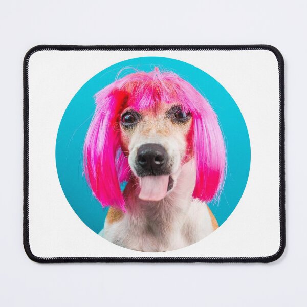 Item preview, Dogs In Wigs | Cute Dog Pink Wig Funny designed and sold by BeingCoffee.