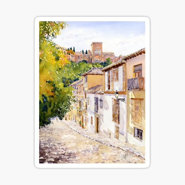 Item preview, Cuesta Victoria, The Albaicin, Granada designed and sold by Margaret Merry.