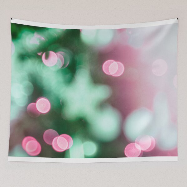Item preview, Background of christmas lights in pink and green designed and sold by Photopat.