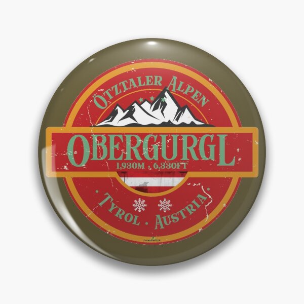 Item preview, Obergurgl Ski Austria Skiing Alps Sticker T-Shirt 02 designed and sold by OuterShellUK.
