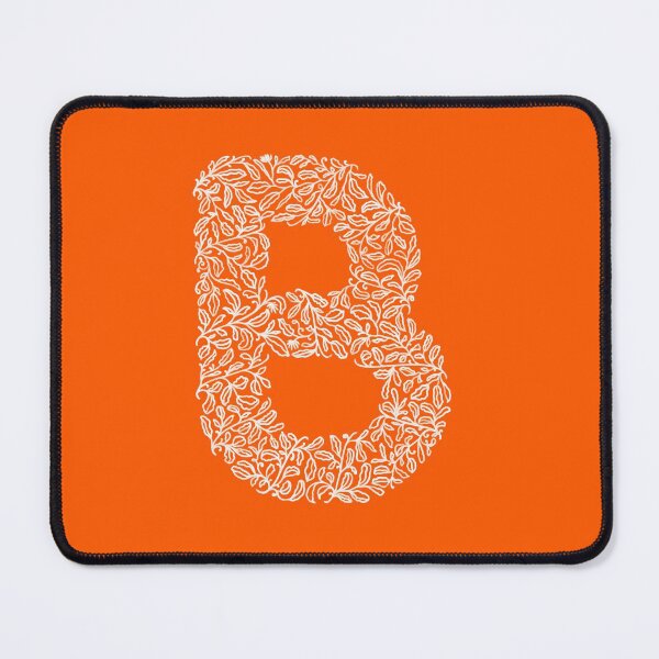 Item preview, B letter, pencil drawing, leafy monogram designed and sold by crafticdesign.