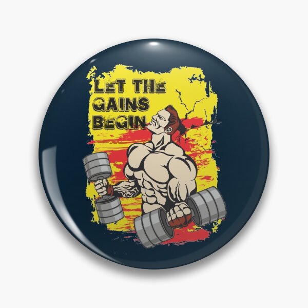 Item preview, Let the gains begin - Crazy gains - Nothing beats the feeling of power that weightlifting, powerlifting and strength training it gives us! A beautiful vintage design representing body positivity! designed and sold by crazycollective.