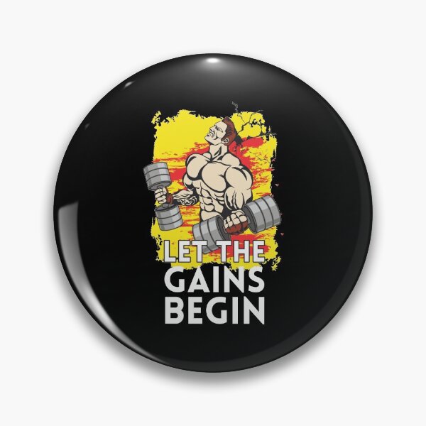 Item preview, Let the gains begin - Crazy gains - Nothing beats the feeling of power that weightlifting, powerlifting and strength training it gives us! A beautiful vintage design representing body positivity! designed and sold by crazycollective.