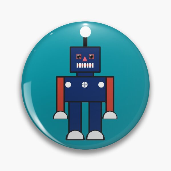 Item preview, Animated cartoon robot pattern designed and sold by LukjanovArt.
