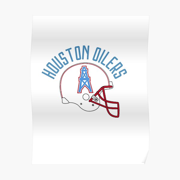 Houston Oilers War Mask Poster