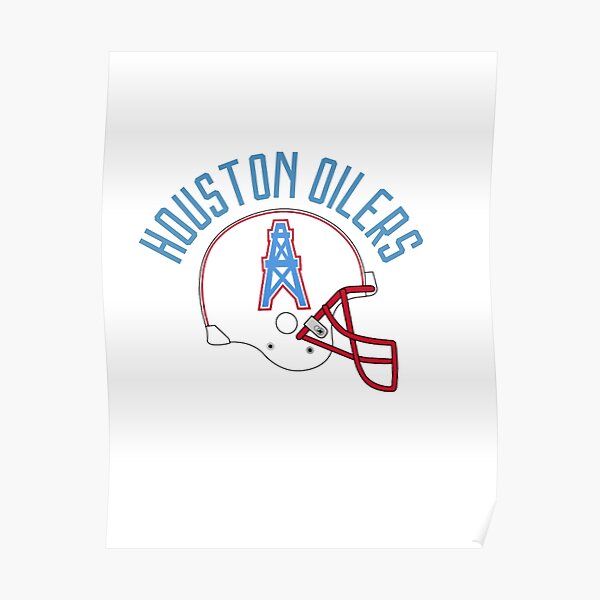 Retro Houston Oilers Defunct Mascot - Houston Oilers - Posters and